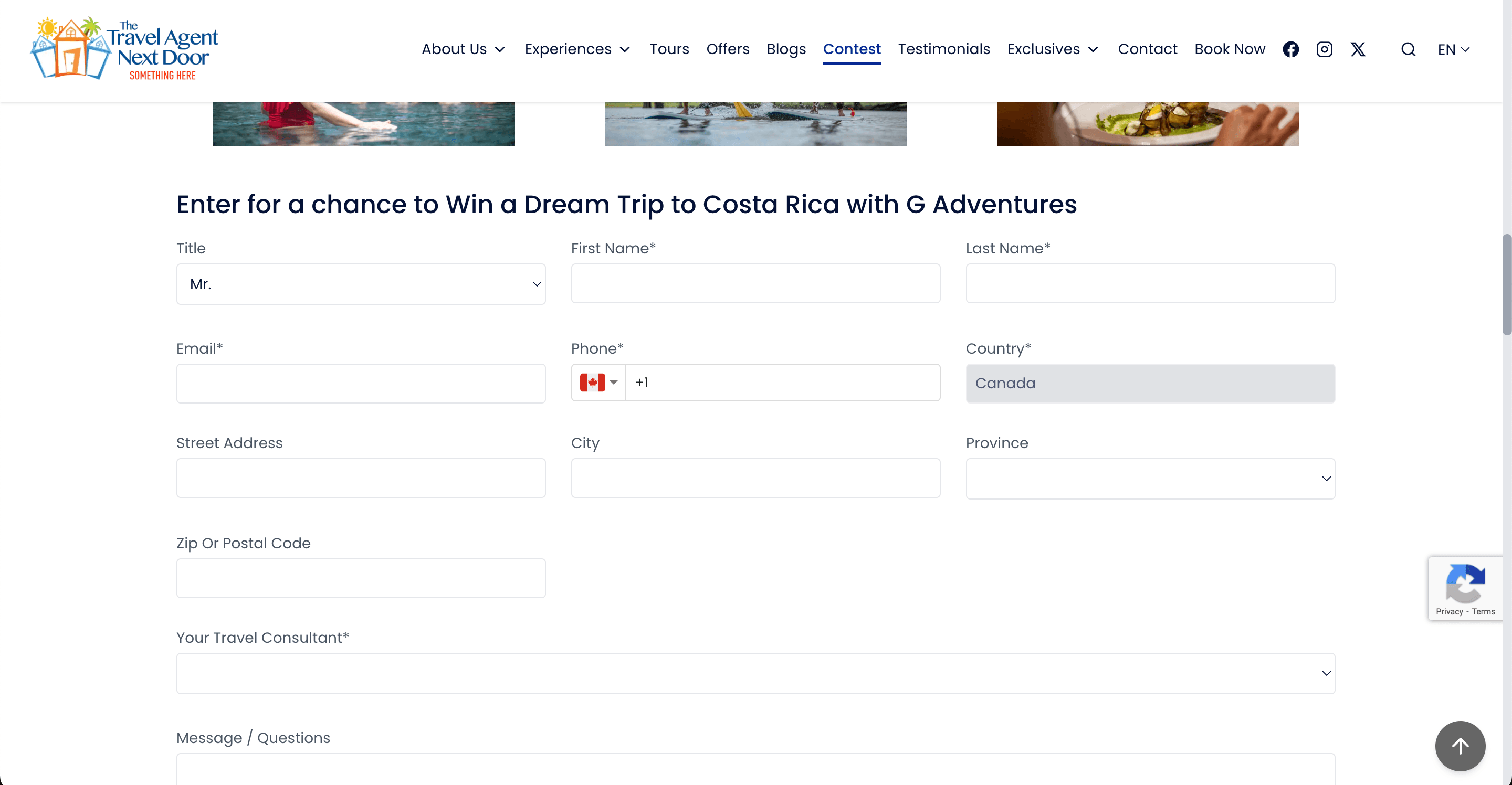 Contest form