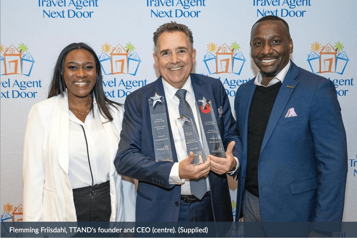 TTAND named Top Beaches Agency in Canada, earns two other Sandals awards background